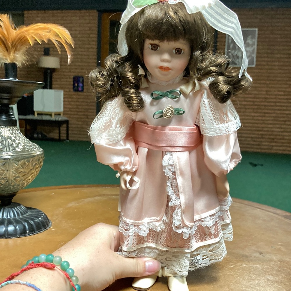 Antique glass doll